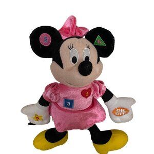 Disney Minnie Mouse Plush Toy Interactive Buttons Sounds 11"